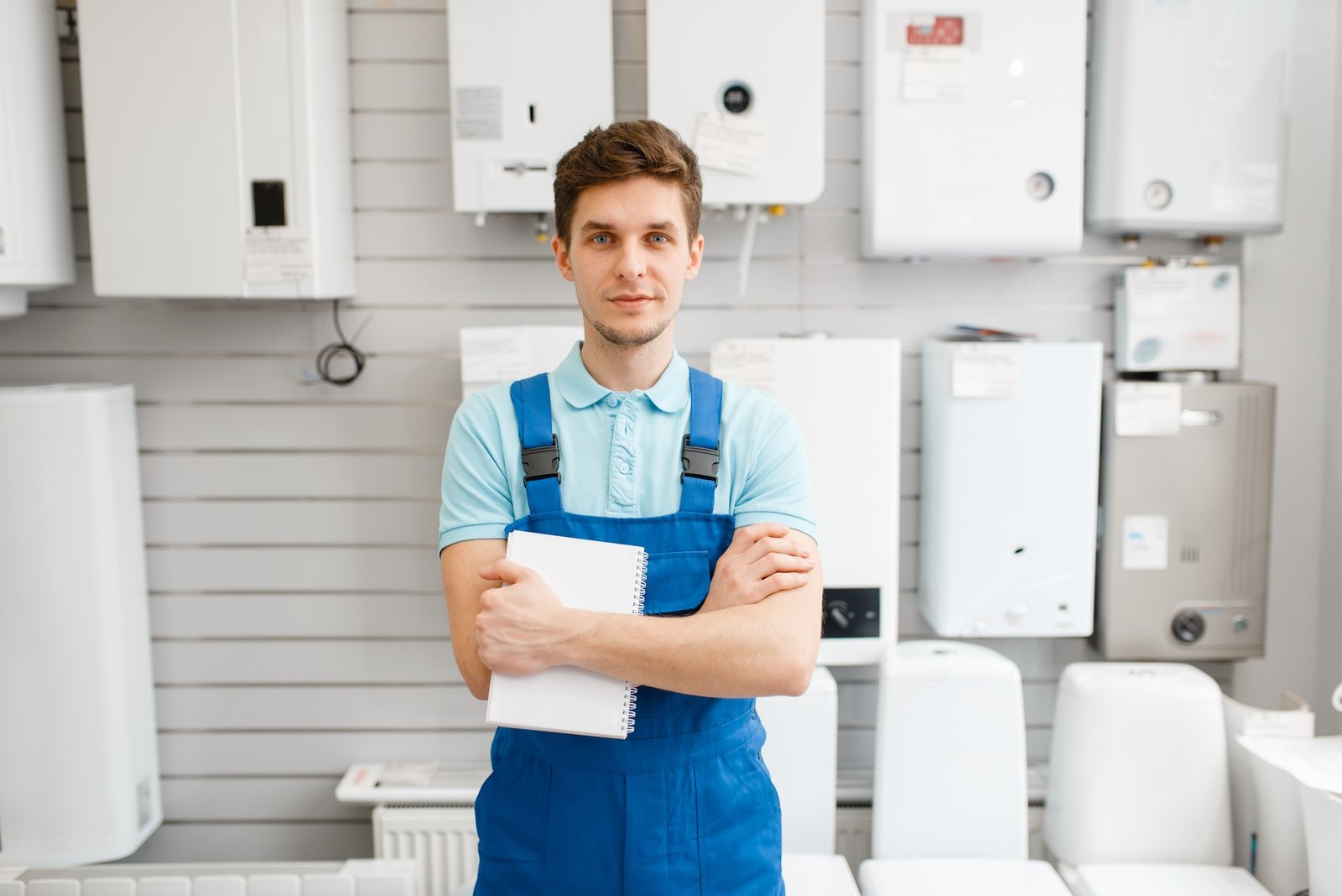 plumber-at-showcase-with-boilers-plumbering-store.jpg plumber-at-showcase-with-boilers-plumbering-store.jpg